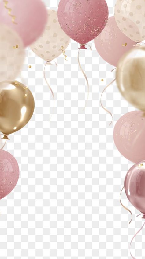 Pink Birthday Background, Backgrounds Birthday, Balloons Background, Birthday Backgrounds, Balloon Png, Flower Invitation Card, Birthday Background Design, Birthday Graphic, Balloon Background