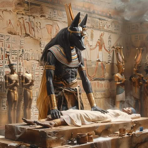 Egyptian Fantasy Art, Fantasy Packaging, Anubis Aesthetic, Pharaoh Art, Egypt Gods, Starověký Egypt, Ancient Egyptian Deities, Egypt Concept Art, Egyptian Deity