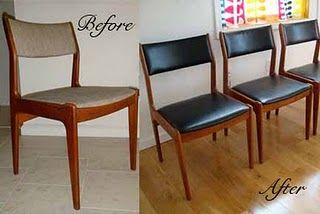 These are exactly like my chairs that I planned to refinish next year!  Looks like I should be able to handle it! Mcm Dining Chairs, Retro Office Chair, Dining Chair Makeover, Danish Modern Chairs, Reupholster Chair Dining, Revamp Furniture, Danish Dining Chairs, Danish Chair, Reupholster Chair