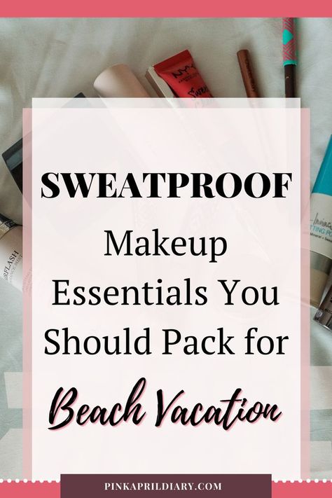 Checkout what are the best makeup products to pack with you on your next beach vacation. Make Up For Beach Vacation, Makeup For Beach Vacation, Vacation Makeup Essentials, Beach Vacation Makeup, Beach Makeup Products, Vacation Makeup Looks The Beach, Pool Makeup, Vacation Makeup, Vacation Prep