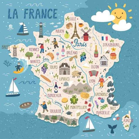 The Ultimate France Road Trip Itinerary - Follow Me Away Melbourne Map, French Landmarks, Map Of France, Road Trip France, Gallery Wall Art Prints, Regions Of France, Lev Livet, Travel Infographic, People Food