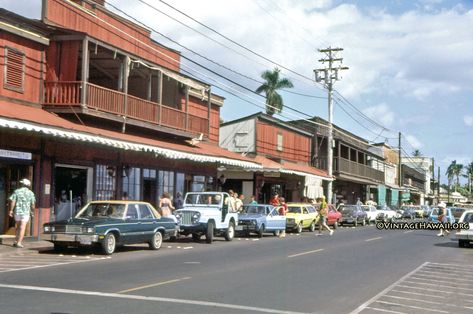 Vintage Hawaii - Vintage 1979: Front Street (in Lahaina,... Front Street Lahaina, Lahaina Maui, Front Street, Vintage Hawaii, Maui, Hawaii, Road, History