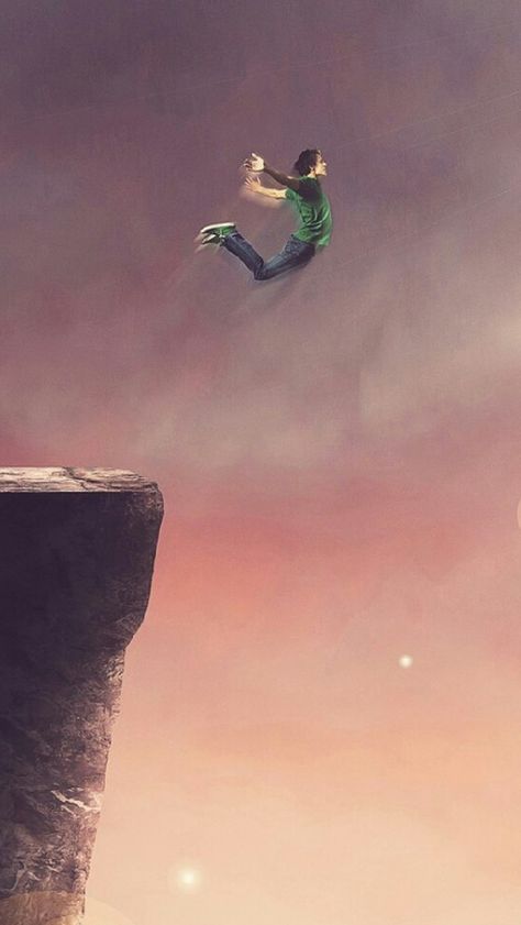 Cliff Jump  #iPhone #5s #Wallpaper Jumping Off A Cliff Aesthetic, Jumping Off Cliff Dark, Jumping Off Cliff, Cliff Jump, Jumping Off Cliff Meme, Ipod Wallpaper, Iphone 5s Wallpaper, Cliff Jumping, Nature Iphone Wallpaper