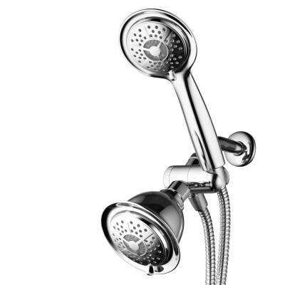 4-Spray Hand Shower and Shower Head Combo Kit with LED in Chrome Dreams Spa, Led Shower Head, Power Shower, Twin Shower, Color Lights, Dual Shower Heads, Handheld Shower Head, Combo Kit, Rain Shower Head