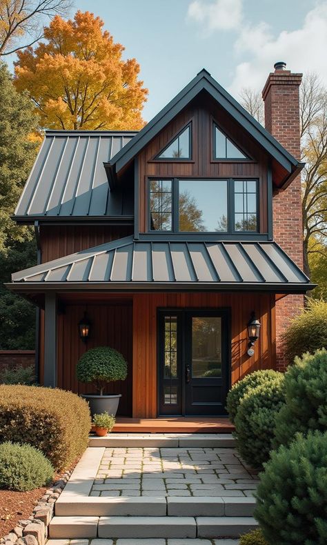 Best Roofing Materials Metal Roof Houses, Best Roofing, Roof Lines, Cool Roof, Metal Tile, Roofing Materials, Happy Home, Home Repair, Home Decor Styles