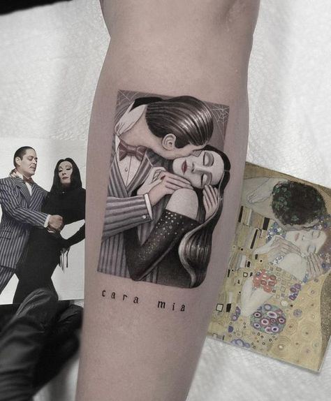 Addams Family Tattoo, Tattoo Family, Family Tattoo, The Addams Family, Inked Magazine, Family Tattoos, The Kiss, March 19, Addams Family