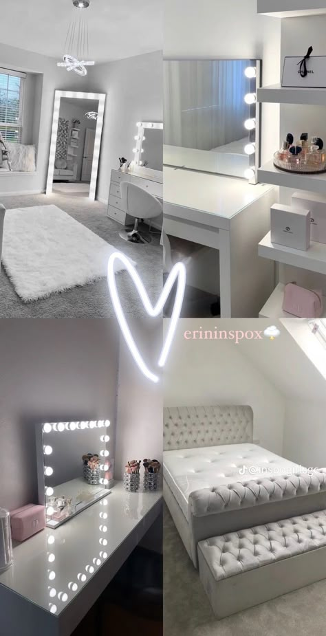 White Room Decor, Luxury Room Bedroom, Classy Bedroom, Room Redesign, Redecorate Bedroom, Teen Bedroom Decor, Luxury Rooms, Room Makeover Bedroom, Dream Room Inspiration