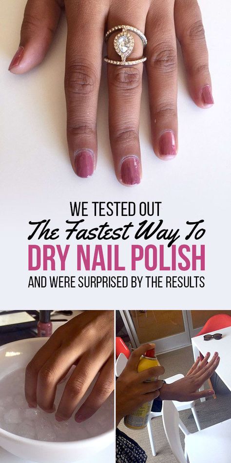 Nail Polish Dry Faster, Fast Drying Nail Polish, Dry Nails Fast, Fast Nail, Quick Dry Nail Polish, Nail Polish Hacks, Quick Nail, Dry Nails Quick, Natural Nail Polish