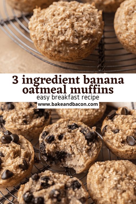 3 Ingredient Muffins Banana, 2 Ingredient Banana Muffins, Oatmeal Snacks For Kids, 3 Ingredient Banana Oatmeal Muffins, 3 Ingredient Oatmeal Muffins, 3 Ingredients Banana Muffins, High Protein Banana Oat Muffins, 3 Ingredients Muffins, Banana Oat Muffins 3 Ingredients