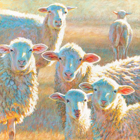 Farm Painting, Sheep Wall Art, Sheep Paintings, Sheep Art, Black Framed Art, Sheep Farm, Free Art Prints, Stupell Industries, Modern Country