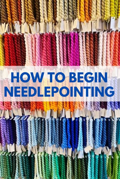 Simple Needlepoint, Needlepoint Patterns Free, Beginner Needlepoint, Needle Point Patterns, Needlepoint For Beginners, How To Needlepoint, Ehrman Tapestry, Needlepoint Embroidery, Embroidery Stitches Beginner