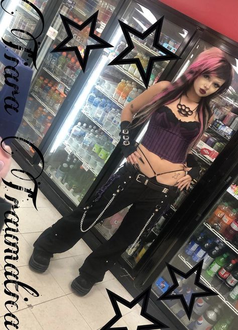 Scene Tiara, Emo Rave Outfit, Goth Bimbocore Outfits, Scenemo Outfits, Emo Grunge Outfits, Rave Core, Scene Rave, Trad Goth Outfits, Thrift Fits