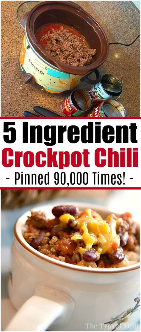 The best crockpot chili ever. Cooking Ham, Crockpot Chili Recipe, Chili Recipe Crockpot, Pot Recipes Easy, Crockpot Chili, Cheap Recipes, Chili Recipe Easy, Crockpot Dishes, Hearty Dinner