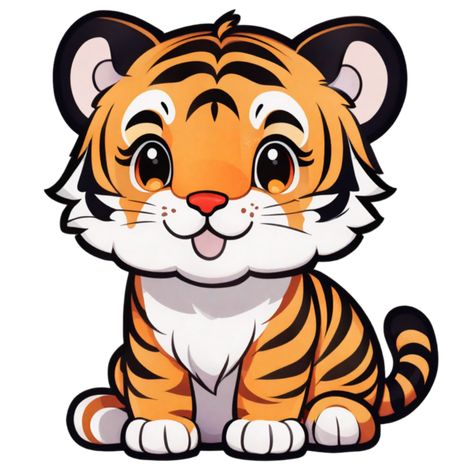 Animal Cartoon Images, Animals Cartoon Images, Cute Tiger Cubs, Tiger Cartoon, Cute Tiger, Cute Tigers, Cartoons Png, Tiger Cub, Tiger Face