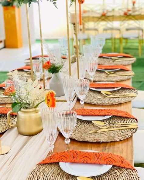 South African Traditional Wedding Decor, African Theme Party Decorations, African Traditional Wedding Decoration Table Settings, Traditional Wedding Decor African, Umembeso Decor Table Settings, Membeso Decor, Traditional African Wedding Decor, Nigerian Traditional Wedding Decoration, Lobola Decor Ideas