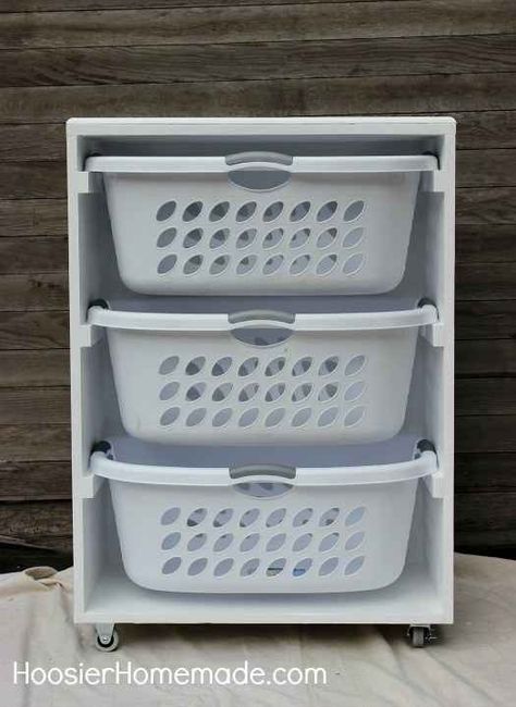 Diy Laundry Room Storage, Laundry Station, Laundry Room Storage Shelves, Laundry Shelves, Room Storage Diy, Laundry Sorter, Laundry Closet, Laundry Room Diy, Laundry Baskets