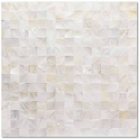 Valoria 12" x 12" Shell Peel & Stick Mosaic Tile | Wayfair Shell Backsplash, Shell Mosaic Tile, Mother Of Pearl Mosaic, Stick Tile Backsplash, Peel Stick Backsplash, Shell Tiles, Wall Fireplace, Pearl Tile, Shell Mosaic