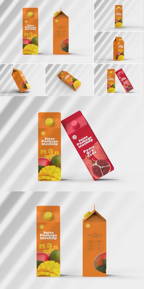 Juice Box Mockup Juice Box Packaging, Juice Mockup, Juice Packaging, Juice Box, Juice Boxes, Box Mockup, Packaging Mockup, Mock Ups, Box Packaging