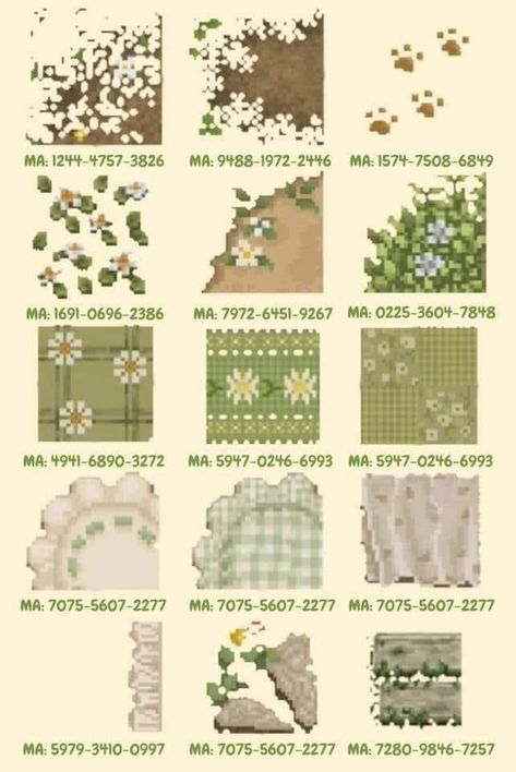 Acnh Simple Path Design, House Ideas Acnh Exterior, Animal Crossing Tulip Field, Acnh Flattening Island, Animal Crossing Flower Path Code, Animal Crossing Flower Pattern, Acnh Space Filler Codes, Acnh Green Island, Animal Crossing Design Codes Wallpaper