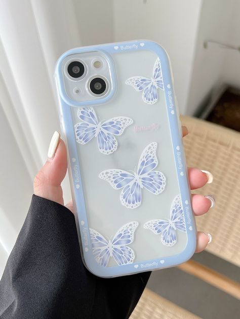 Blue Butterfly Phone Case, Butterfly Iphone Case, Blue Phone Case Aesthetic, Cute Iphone Cases Aesthetic, Blue Aesthetic Phone Case, Iphone Cases Blue, Phone Cases Blue, Butterfly Case, Cute Iphone Cases