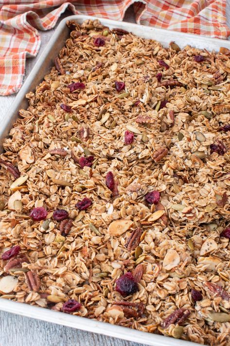 Loaded Granola Granola Ingredients, Granola Recipe Healthy, Healthy Granola, Granola Recipe Homemade, Single Recipes, Granola Healthy, Granola Recipe, Granola Recipes, Homemade Granola