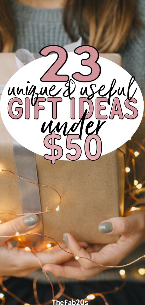 Looking for amazing gift ideas under $50? We got you covered! Your friends and family will LOVE these presents #giftideas #giftguide #giftsunder50 Birthday Gift For Her Woman, Fun Gift Basket Ideas For Women, Gifts For Women In Their 40s, $50 Gift Ideas Christmas, Cute Gifts For Women, Women Christmas Gifts Ideas, Cool Christmas Gifts For Women, Gift Ideas $50, Christmas Gifts For Sisters Ideas