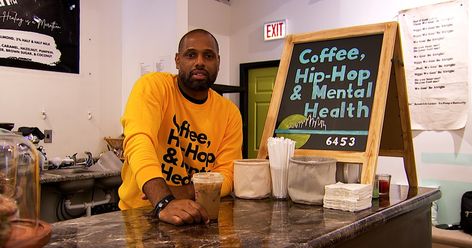 Hip Hop Coffee Shop, Chicago Coffee Shops, Coffee Social, Chicago Coffee, Carson Daly, Mental Health Stigma, Break The Stigma, Navigating Life, Coffee Shop