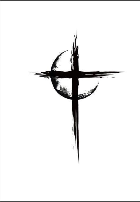 Black Cross Tattoos, Cross Tattoo Neck, Acab Tattoo, Cruz Tattoo, Unique Cross Tattoos, Tattoo Homme, Small Cross Tattoo, Unique Tattoos For Men, Minimalist Tattoo Ideas