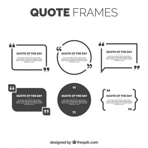 Elegant quote frames pack Free Vector | Free Vector #Freepik #freevector #frame #frames #typography #quote Quote Design Layout, Quotes Typography Design, Design De Configuration, Quote Layout, Quote Template Design, Elegance Quotes, Pull Quotes, Vector Quotes, Vector Frame