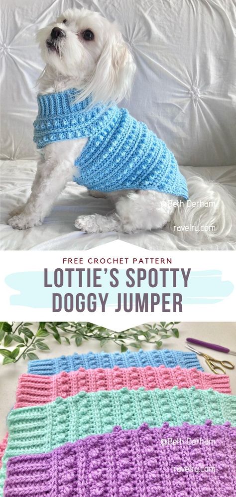 Crochet Doggie Sweater Small Dogs, Free Crochet Patterns For Small Dog Sweaters, Free Crochet Patterns For Dogs Sweaters, Crochet Chihuahua Hat Pattern Free, Crochet Dog Pajamas, Free Crochet Patterns For Dog Clothes, Crochet Extra Small Dog Sweater Free Pattern, Easy Small Dog Sweaters Crochet Free, Puppy Sewing Projects