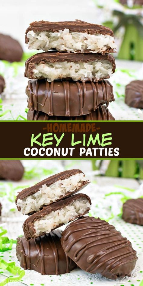 Candied Key Lime Slices, Coconut Patties Recipe, Coconut Patties, Key Lime Recipes, Patty Recipe, Summer Candy, Coconut Candy, Chocolate Recipes Homemade, Tart Filling