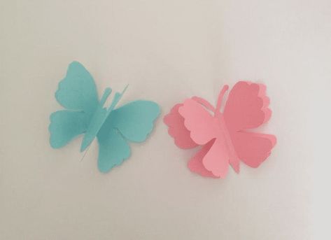 %title插图%num Half A Butterfly, Small Butterflies, Make A Paper Airplane, Square Cards, Animals Flowers, Cute Fish, Paper Crafts Origami, Cute Butterfly, Diy Creative Crafts