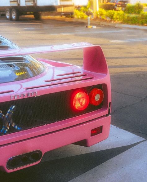 #80's #racing #car #ferrari Gta 5 Online Cars, Ferrari Aesthetic, Girl Cars, Cars Cheap, Pink Ferrari, Modded Cars, Cars Funny, First Cars, 4 By 4