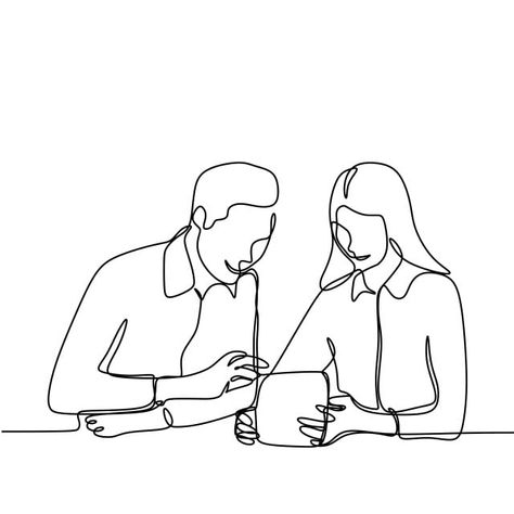 simplicity,talking,outline,isolated,concept,job,woman,idea,man,people,illustration,sketch,doodle,business,graphic,linear,person,human,drawing,businessman,trendy,office,couple,meeting,white,girl,line art,planning,contour line,employees,work,conversation,problem,businesswoman,boss,hand drawn,advice,decisions,co-workers,continuous line,single line,manager,secretary,marketing,discussion,drawn,continuous,young,line vector,people vector,girl vector,woman vector,graphic vector,man vector,human vector,p Couple Talking Drawing, Two Person Talking Drawing, People Talking Drawing, Office For Business, Talking Drawing, Office Couple, Couple Meeting, Table Sketch, One Continuous Line Drawing