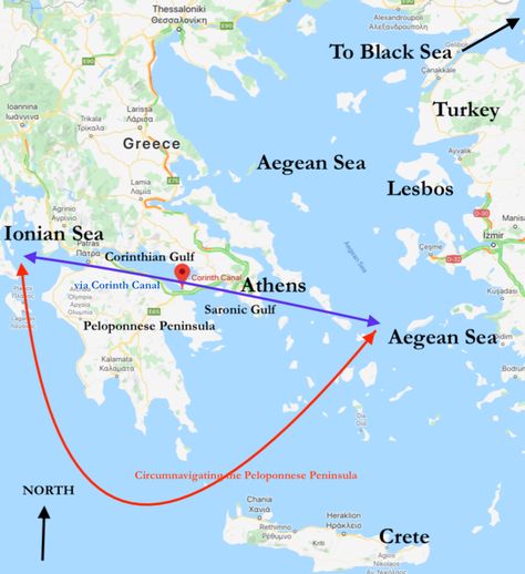 The Corinth Canal in Greece, a Brief History Corinth Canal Greece, Corinth Greece, Lake Michigan Lighthouses, Corinth Canal, Greece Map, Heraklion, Aegean Sea, Thessaloniki, Lake Michigan