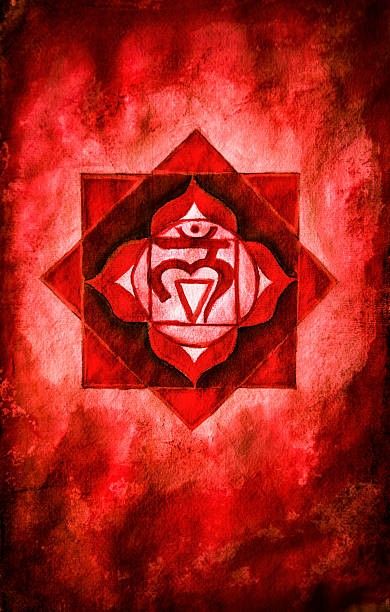 Root Chakra: Connecting with Your Foundation – Exploring the Muladhara Chakra Chakra Paintings, Red Chakra, Chakra Painting, Muladhara Chakra, Painting Stones, Red Energy, Root Chakra Healing, Chakra Activation, Chakra Art