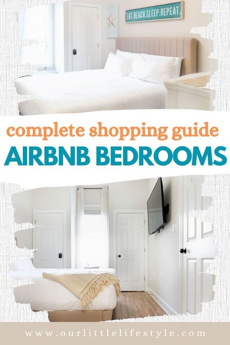 best airbnb bedroom ideas Guesthouse Rooms Ideas, Air Bnb Bedrooms, Guest Bedroom Checklist, Airbnb Host Checklist, Air Bnb Ideas Decor, Airbnb Bedroom Ideas, Bedroom Airbnb, Airbnb Guest Rooms, Decorate Airbnb