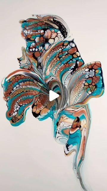 Nancy Wood on Instagram: "Bronze, copper, gold, turquoise, black and white. What more could we need? 😃  I am using Amsterdam acrylic paints with Pebeo Ultimate Pouring Medium and Owatrol Floetrol .    To learn my techniques click the video link on my profile page.  #fluidart #art #fluidartist #abstractart #acrylicpour #fluidart-daily #experimentalart #intuitiveart #fluidacrylics #reel #artreel #swipeart #fluidpainting #fluidabstract #liquidart #originalart #painting #nancywood" Paint Pouring Videos, Paint Pouring Techniques, Creative Arts Therapy, Pouring Medium, Acrylic Painting Diy, Acrylic Pouring Techniques, Flow Painting, Intuitive Art, Butterfly Wing