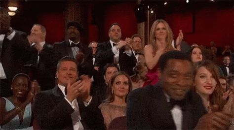 Standing Ovation GIF - Oscars StandingOvation Clap - Discover & Share GIFs Applause Gif, Tea Breakfast, Red Fish Blue Fish, One Fish Two Fish, Standing Ovation, One Fish, Will Turner, Best Teacher, Images Gif