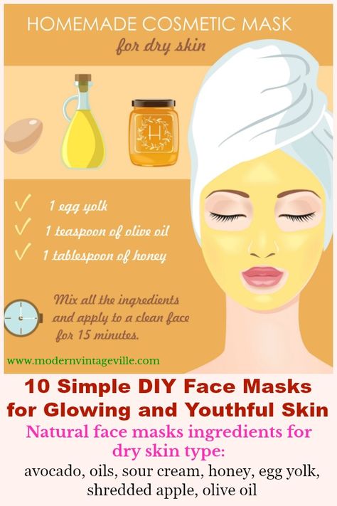 Dry skin on face, body, legs and hands could be very frustrating.  Moisturize your skin with simple DIY face masks. Diy Mask For Dry Skin, Face Mask For Dry Skin, Queen Tips, Face Mask Ingredients, Spa Mask, Skin Hacks, Glam Studio, Spa Masks, Homemade Face Mask