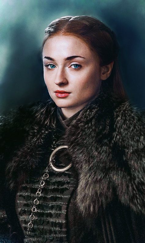 Sophie Turner aka Sansa Stark Lady of Winterfell Game of Thrones final season 8 #sansastark #sophieturner #winterfell #gameofthrones #got #got8 #winteriscoming #winterishere Sansa Game Of Thrones, Got Sansa Stark, Game Of Thrones Portrait, Sansa Stark Wallpaper, Sansa Stark Aesthetic, Sofie Turner, Game Of Thrones Iron Throne, Game Of Thrones Sansa Stark, Game Of Thrones Sansa