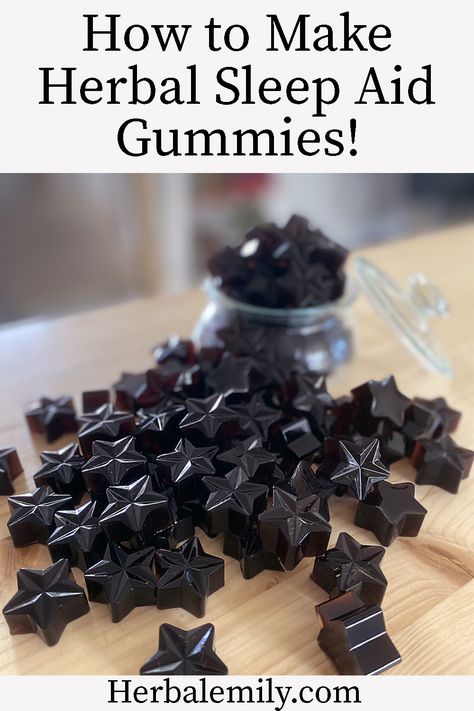 Herbal Gummies Recipe, Herbs For Better Sleep, Diy Sleep Tincture, Herbs For Sleeping, Diy Herbal Gummies, Homemade Sleep Remedies, Homeopathic Sleep Remedies, Sleep Gummies For Adults, Diy Melatonin Gummies