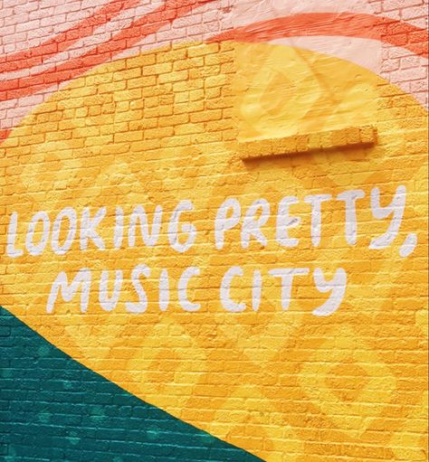 #murals #music City Mural, Nashville Murals, Paris Buildings, Pretty Music, Tap Room, Music City, Photo Op, Public Art, The Duff