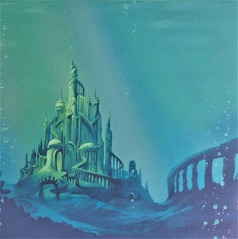 Ariel Castle, Kite Tattoo, Sea Elf, Sea Castle, Ariel Under The Sea, Castle Illustration, Lost City Of Atlantis, Mermaid Wallpapers, Underwater City