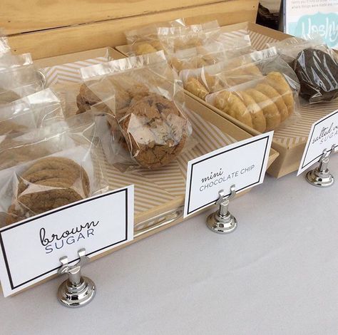 The set-up Cookie Bake Sale Display, Farmers Market Set Up Baked Goods, Cookie Booth Set Up, Bakery Set Up, Cookie Market Display, Bake Sale Table Display, Farmers Market Cookie Display, Bakery Booth Display, Cookie Display Ideas Farmers' Market