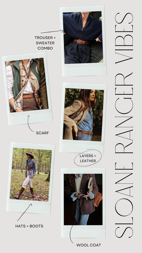 Sloane Ranger Aesthetic Sloane Ranger Aesthetic, British Upper Class Aesthetic, Sloan Ranger Style, Sloane Ranger Style, Sloan Ranger, Sloane Style, Ranger Aesthetic, English Country Fashion, Sloane Ranger