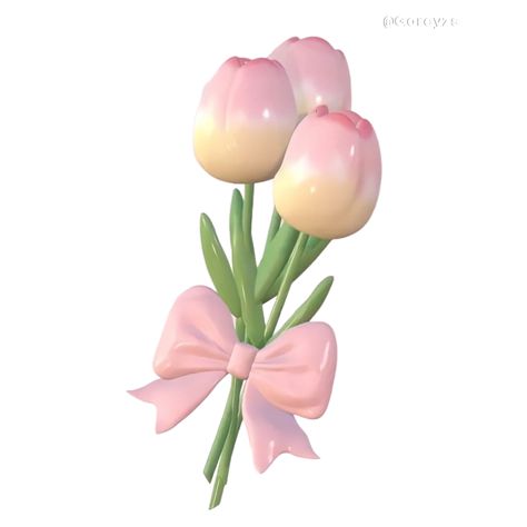 Tulips Widget Icon, Tulips Widget, Flower 3d Icon, Tulips Coquette, Tulips Icon, Pink Flower Icon, Tulip Png, Candy Icon, Emoji Stickers Iphone