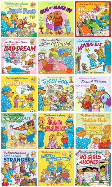 Bernstein Bear, The Berenstain Bears, Faith Stories, Boxcar Children, Kids Book Series, Berenstain Bears, Messy Room, Childhood Books, Beginning Writing