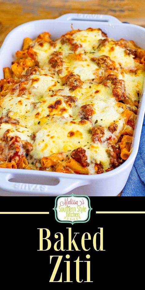 Recipes Using Ziti Pasta, Zita Pasta Recipes, Bakedziti Ziti Recipes, Recipes With Ziti Noodles, Bake Ziti Recipe, Ziti Pasta Recipes, Italian Entrees, Pasta Side, Beef Casseroles