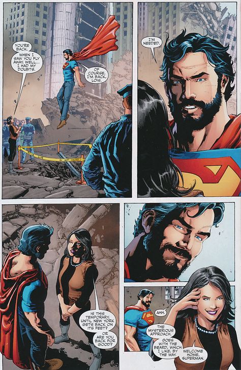 Superman beard Superman With Beard, Bearded Superman, Superman Beard, Superman Dc Comics, Superman And Lois Lane, Kal El, Action Comics, Comic Book Collection, Superman Art